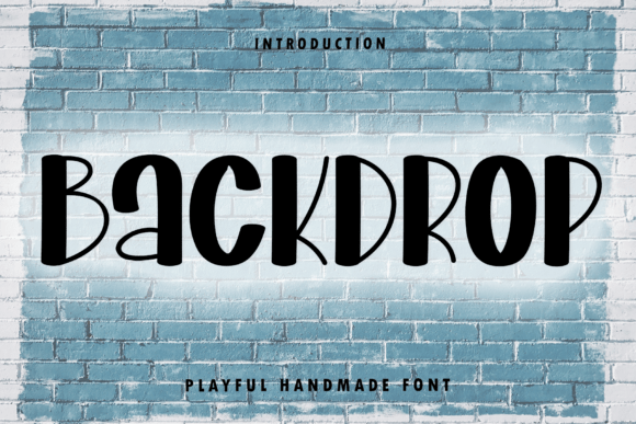 Backdrop: The Elegant Handwritten Script Font for Modern Crafters