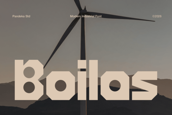 Boilas Display Font for Bold Editorial Design