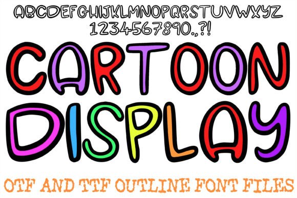 Cartoon Display Typeface: Bold Bubble Fonts for Handmade Labels and Signs