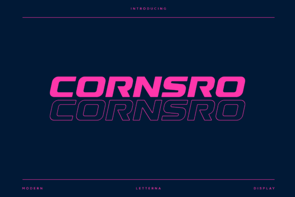 Cornsro: The Modern Display Typeface for High-Impact Craft Brands