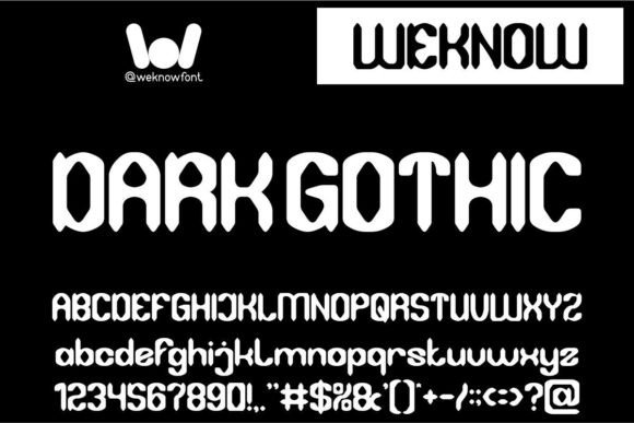 Dark Gothic Typeface Review for Brand Identity