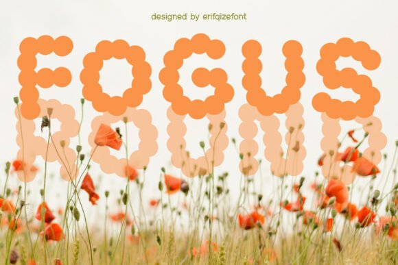 Fogus Display Font for Playful Campaign Design