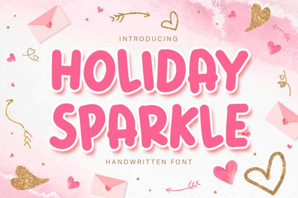 Holiday Sparkle: A Bold Display Font for Cheerful Brand Identity