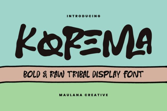 Korema: A Bold Display Font for Modern Brand Identity