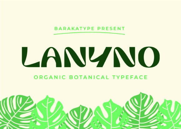 Lanyno Organic Display Font for Eco-Conscious Web Design