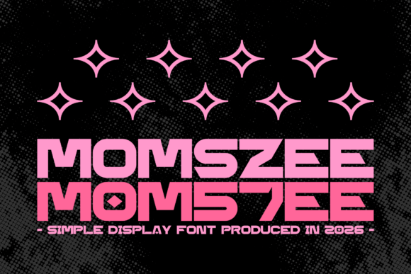 Momszee Display Font: Bold Typography for Digital Campaigns