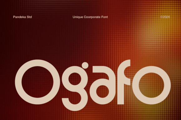 Ogafo: A Modern Corporate Display Font for Contemporary Branding