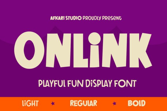 Onlink Display Font: Injecting Cheerful Energy Into Editorial Design