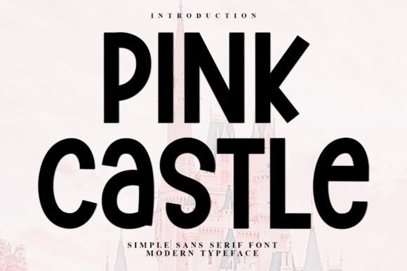 Pink Castle: A Festive Display Font for Holiday Crafting