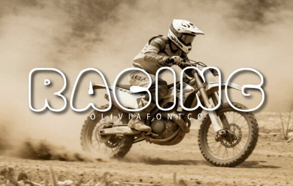 Racing Typeface: A Modern Display Font for Dynamic Web Design