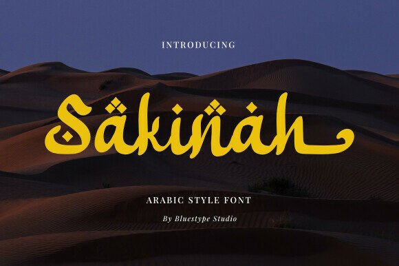 Sakinah: A Premium Arabic-Style Script Font for Elegant Branding