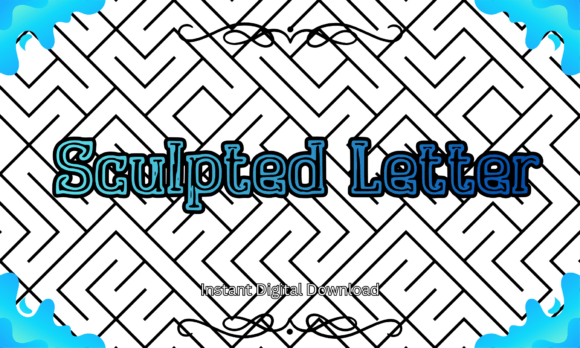 Sculpted Letter: A Bold Display Typeface for Editorial Impact