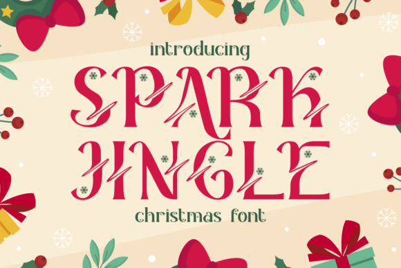 Spark Jingle Display Font for Festive Web Design