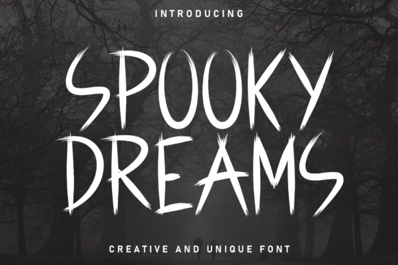 Spooky Dreams: A Whimsical Handwritten Display Font for Digital Branding