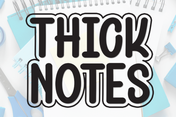 Thick Notes: The Handwritten Display Font for Warm Brand Identity