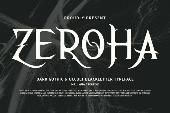 Zeroha Typeface for Elegant Boutique Branding